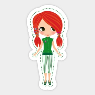 Becka from Doll house:. Sticker